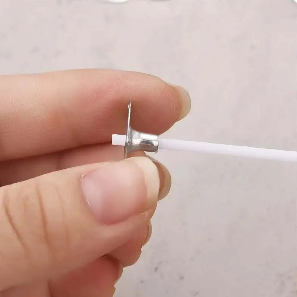 50Pcs No-Base Candle Wicks 5cm Smokeless Wax Pure Cotton Core For DIY Candle Making Waxed Wicks Handmade Candle Making Tools Oasis Select