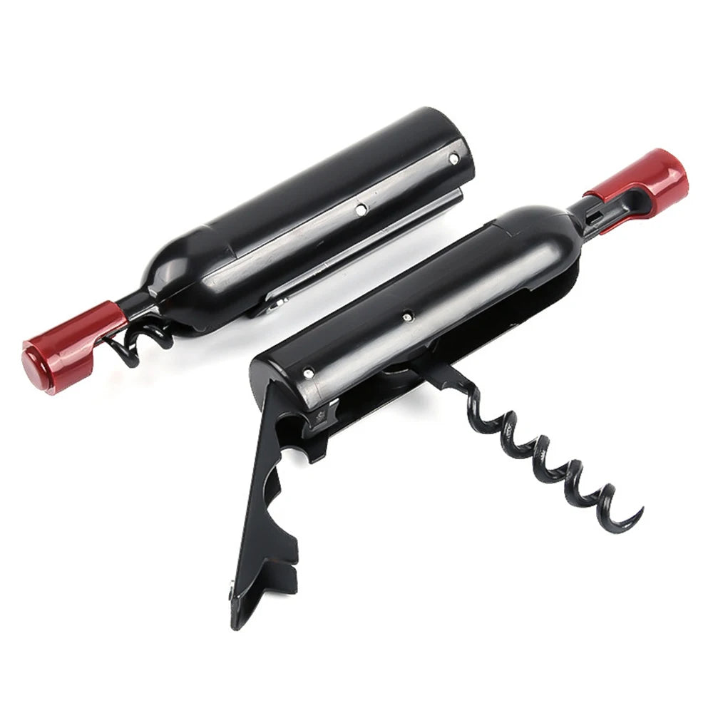 Corkscrews Bottle Foldable Champagne Refrigerator Wine Shaped Corkscrew Magnet Multifunctional Bottle Shaped Wine Opener Oasis Select