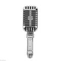 New High Pressure Microphone-shaped Shower Head Water Saving Funny Showerhead ABS Creative Shower Sprayer Bathroom Oasis Select Silver