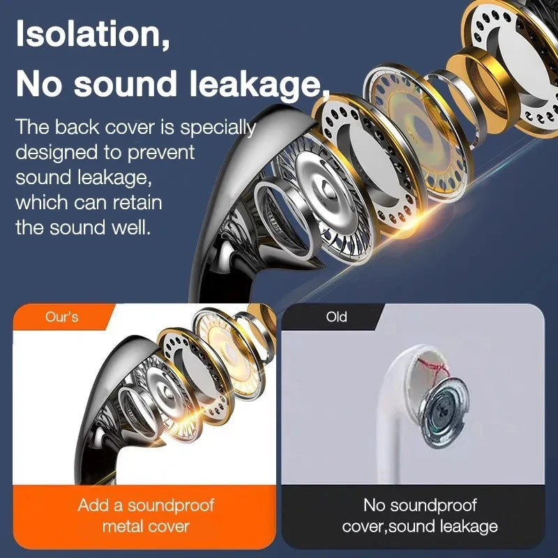 3.5mm Wired Headphones In Ear Headset Wired Earphones with Microphone Bass Stereo Earbuds Sports In-line Control For Phones Oasis Select