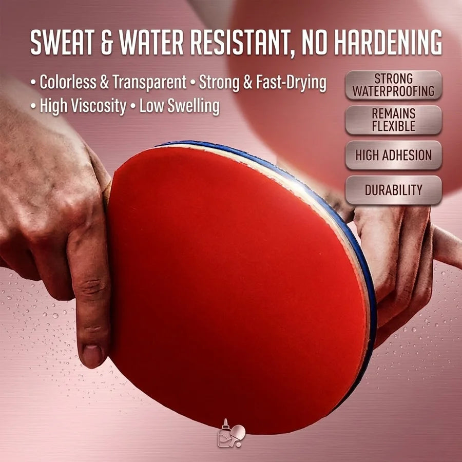 MIRAVEXL 50ml High-Speed Table Tennis Racket Liquid Glue — Professional Racket Rubber Adhesive (Includes Sponge Applicator) Oasis Select