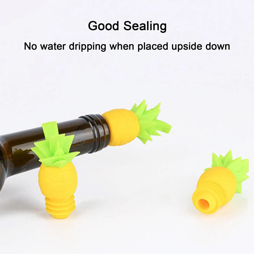 Silicone Wine and Beverage Bottle Cap Set Leak Proof Champagne Bottles Sealer Stoppers Wine Cork Saver Stopper Reusable Oasis Select