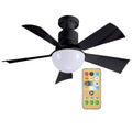 30W LED Ceiling Fan with Remote Control – 3 Speeds, Modern LED Ceiling Fan Oasis Select Remote Control Black spain