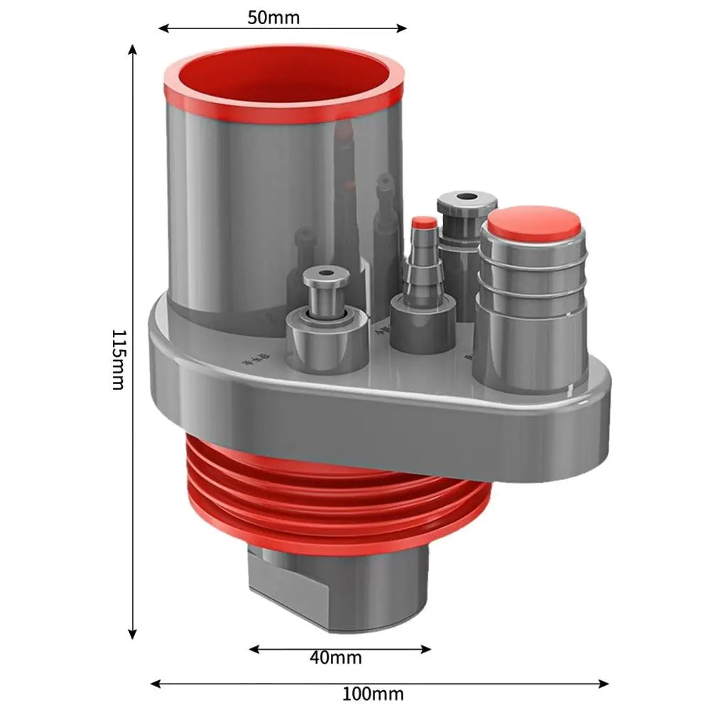 Anti odor Sink Drain Pipe Adapter Sealing Ring Multifunctional Kitchen Basin Sewer Branch Universal 5 in 1 Oasis Select