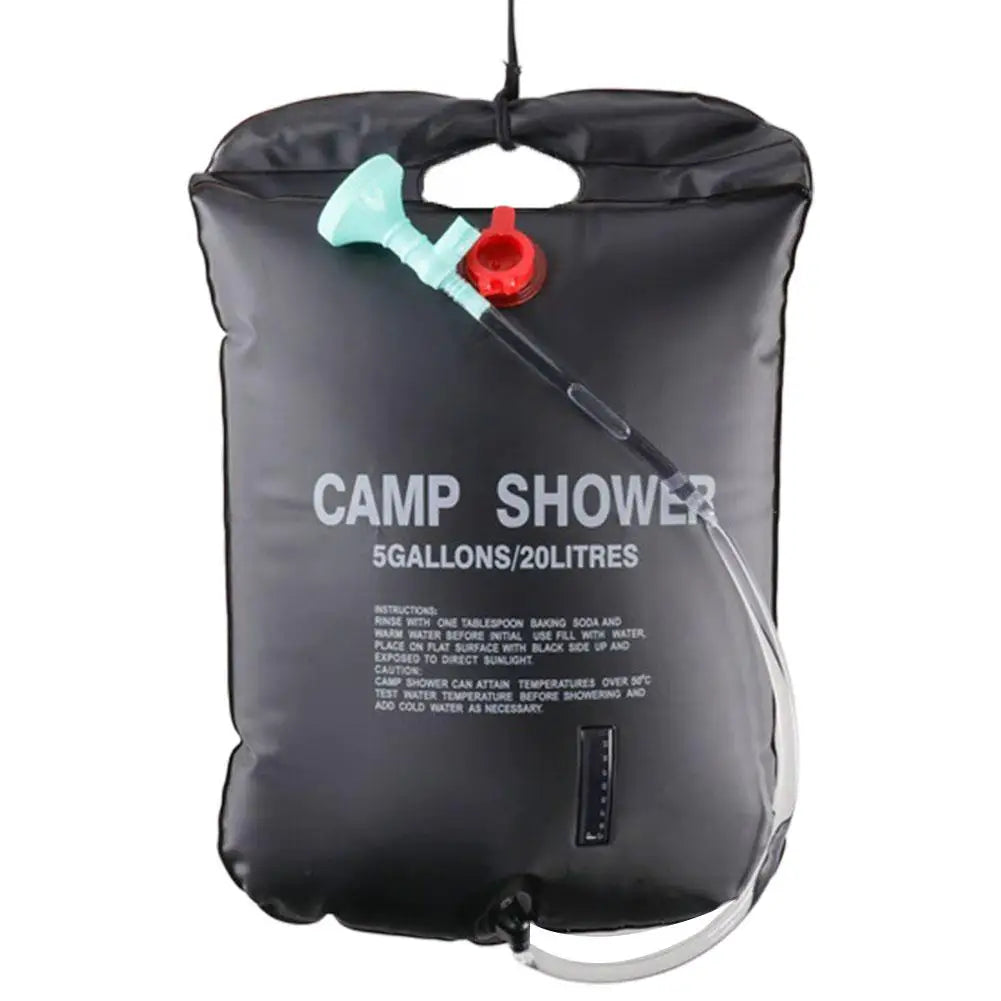 20L Solar Camping Shower Bag – Portable PVC & Shower Head