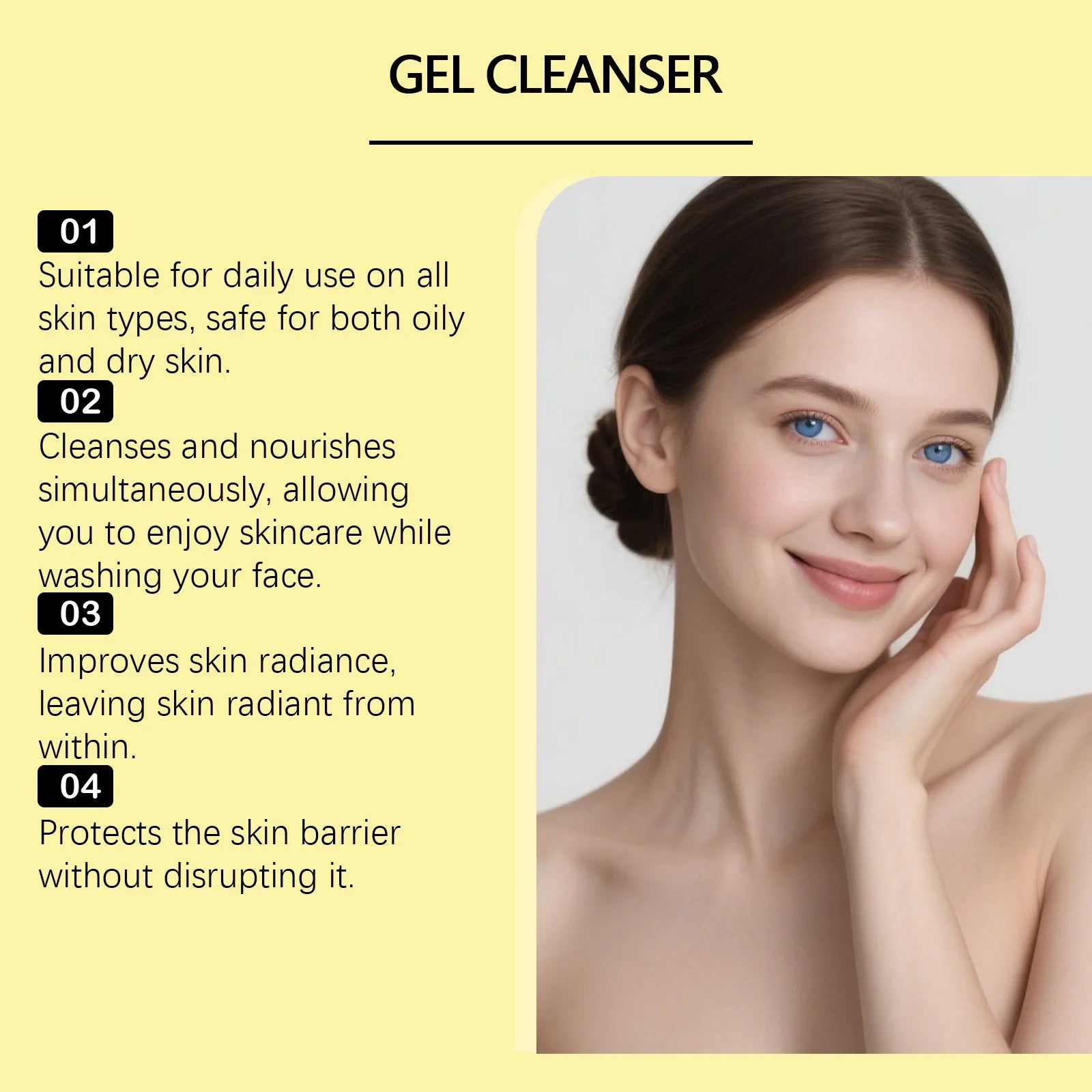 Turmeric Vitamin C Facial Cleanser Cleansing Refreshing Moisturizing for Soft Smooth Skin Purifying Brightening Facial Cleanser Oasis Select