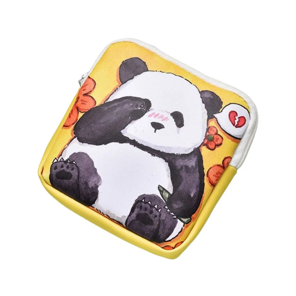 Cute Panda Waterproof PU Storage Pouch | Multi-Purpose Bag
