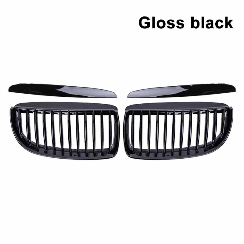 Car Front Bumper Grilles for BMW E90 E91 3 Series 323I 328I 335I 330I 325I 05-08 ABS Pulleco Grille Racing Grill Gloss Black Oasis Select Gloss black