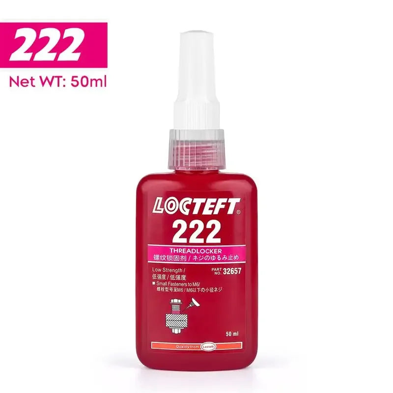 1pc 50ml Threadlocker Screw Glue Quickly Cured Thread Locking Agent Anaerobic Adhesive Corrosion-Resistant Anti-Loosening Glue Oasis Select 222