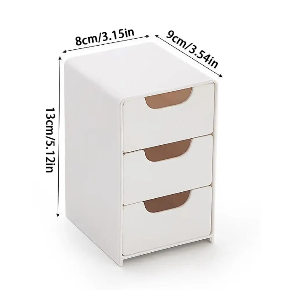 3-Tier Drawer Desktop Organizer for Jewelry & Cosmetics
