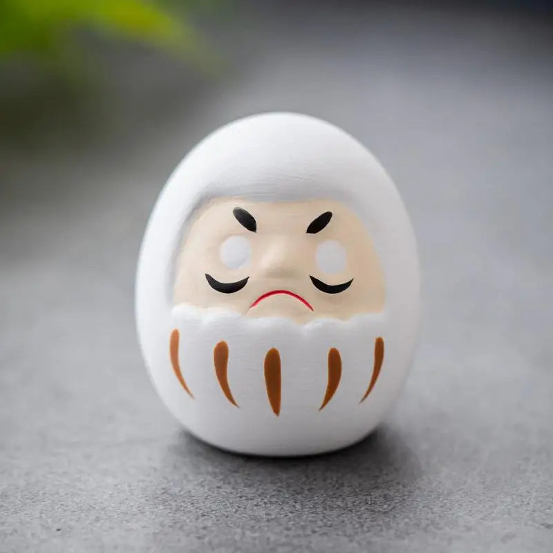 Japanese Ceramic Daruma Statue Daruma Tumbler Crafts Lucky Fortune Ornament Landscape Daruma Doll Fengshui Home Decor Gift Oasis Select A2