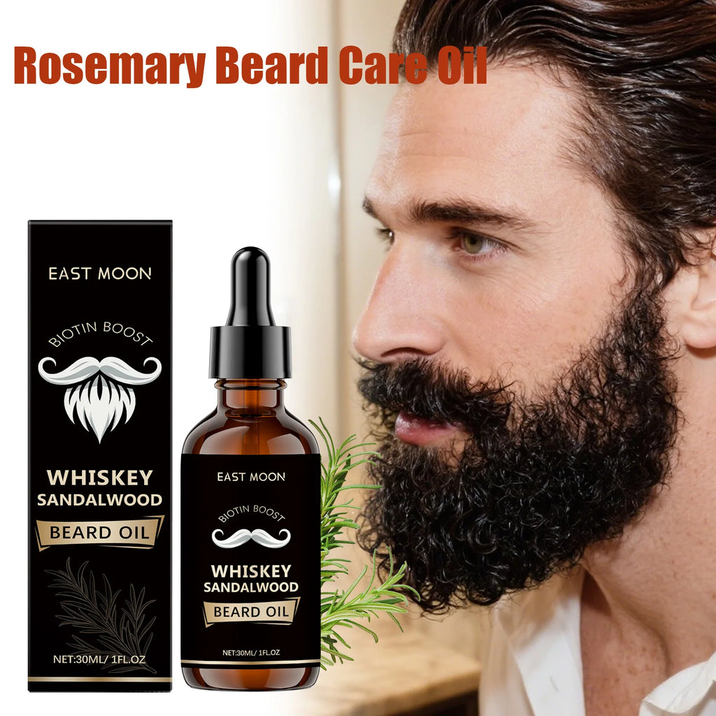 Rosemary Beard Care Essential Oil for Men's Thick Soft Smooth Nutritious Beard Oil Beard CareSoftening Styling Non-Greasy Oasis Select