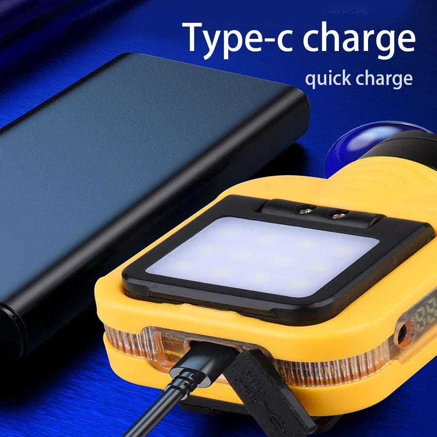 COB LED Rechargeable Headlamp – 5 Modes, 200LM & Pen Clip