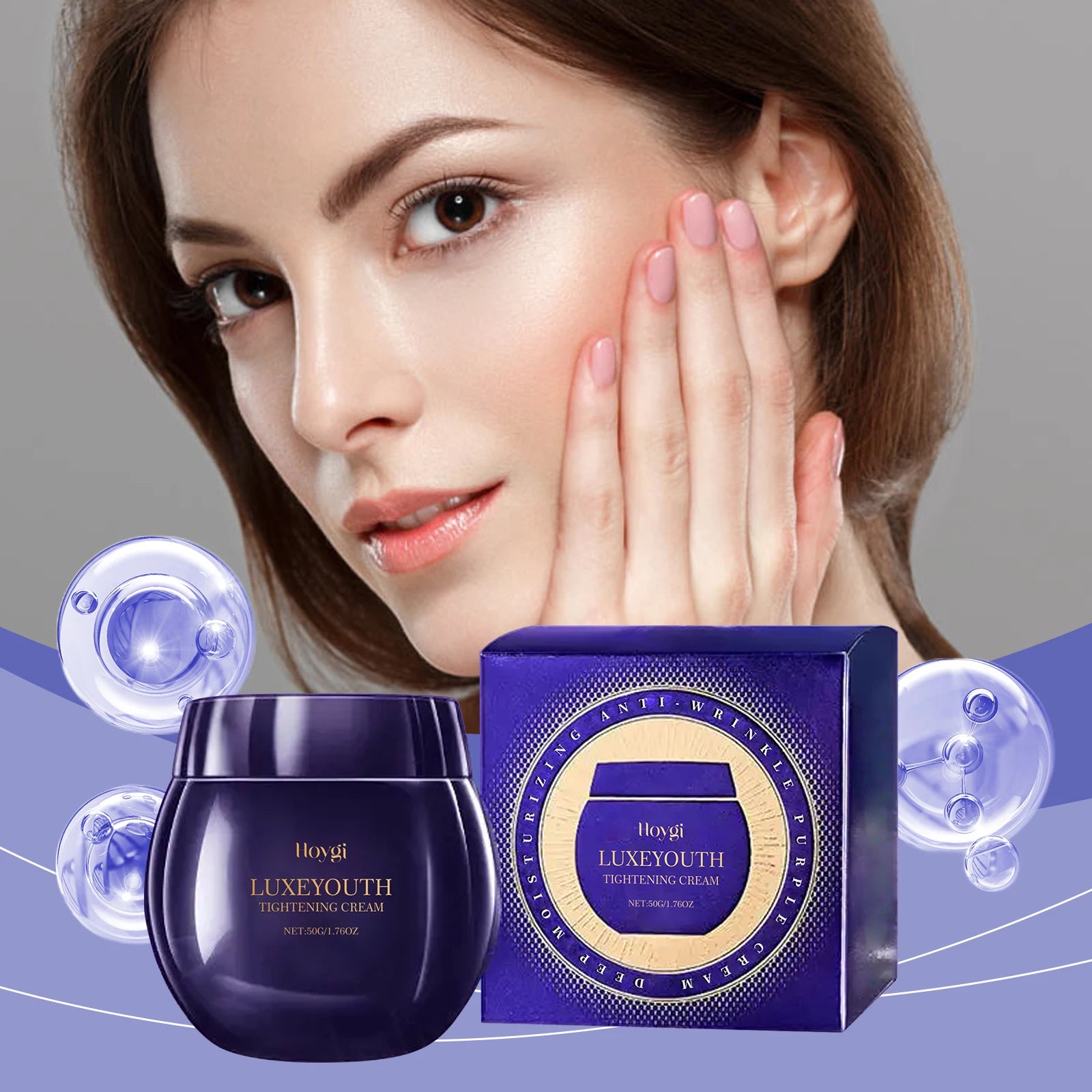 Anti-Aging Wrinkle Moisturizing Cream Daily Improvement Skin Elasticity Facial Hydration Nourishing Care Smooth Delicate Skin Oasis Select