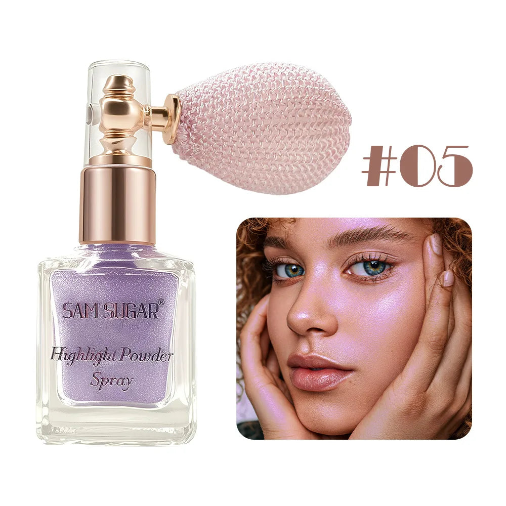 SAM SUGAR Fine Glitter Highlighter Spray – Face & Body Shimmer