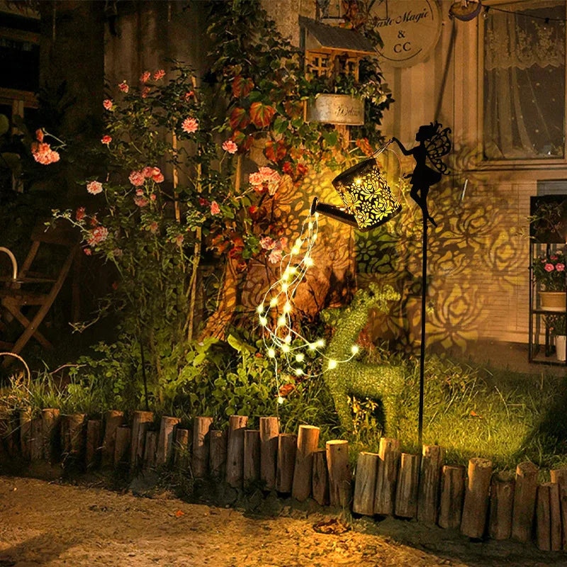 Fairy Plug Solar Kettle Light Water Flashing Trumpet Kettle Lawn Light Solar Outdoor Light Solar Power Oasis Select