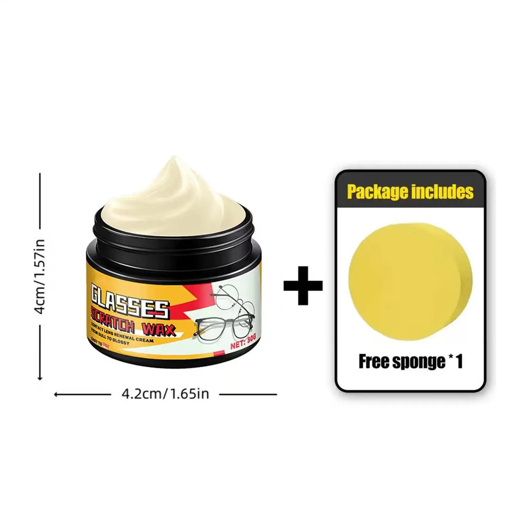 Glass Lens Scratch Repair Kit Eyeglass Lens Scratch Repair Cream Multi-Function Refinishing Agent Restores Scratch Remove Oasis Select