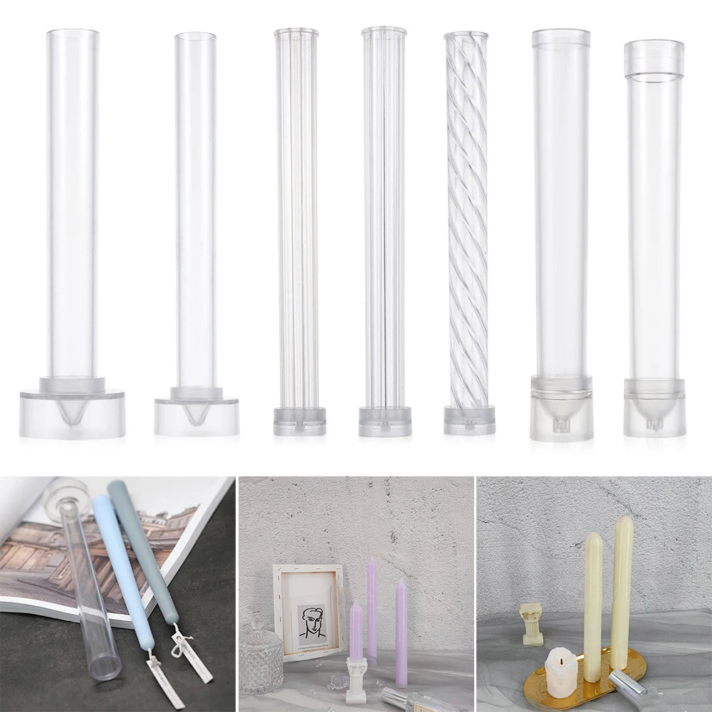 Handemade Candle Making Candle Mould Long Rod Candle Mold Hard Acrylic Thin Rod Mould Candle Mold DIY Craft Making Clay Tools Oasis Select