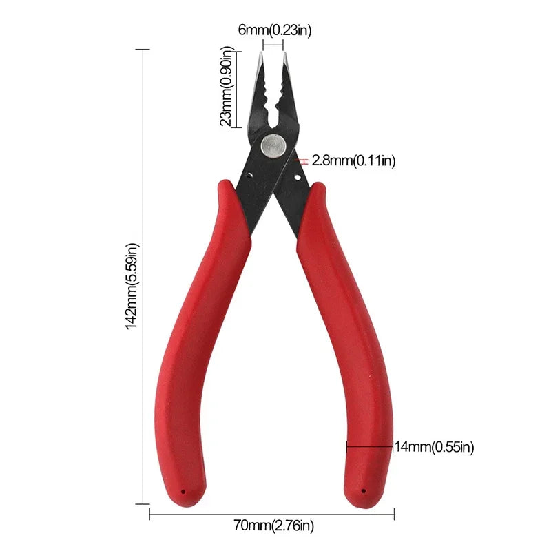 Jewelry Crimping Pliers For Making Tips Tool Tweezers Crimp Nose Pliers Jump Rings & Split Rings Double Rings Diy Accessories Oasis Select