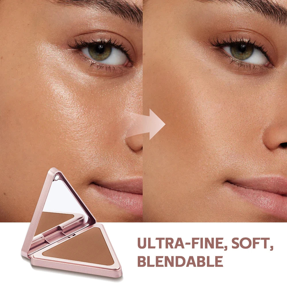 Lakerain Matte Bronzer Powder Long Lasting Makeup Effect Waterproof Sweatproof Setting Powder Oil Control Bronzer Face Makeup Oasis Select
