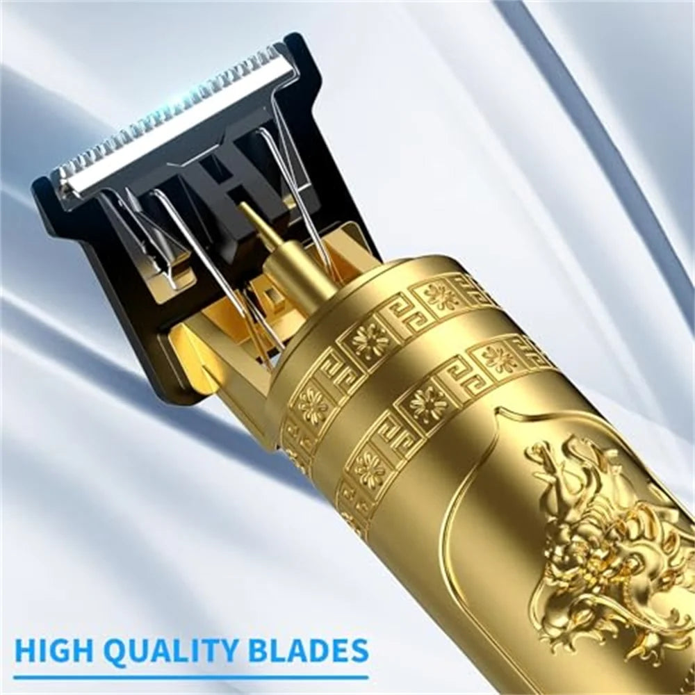 New Retro T9 Hair Clipper For Men, Electric Shaver, Rechargeable Hair Clipper, Portable Cordless Beard Trimmer Oasis Select