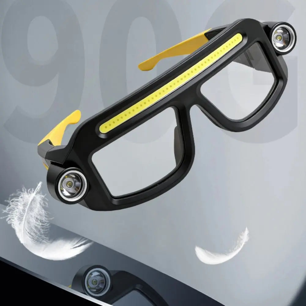 5-Mode LED Headlamp Glasses | Waterproof Outdoor Cycling Light