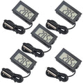FY-10 LCD Digital Thermometer Aquarium Car Water Bath Temperature Tester Detector Monitor Embedded 1M Temperature Senor Cable Oasis Select 5pcs