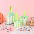Colorful Striped Canvas Bag Large Capacity Handbag Children's Birthday Gift Bags Women Shopping Handbags Commuter Bento Tote Bag Oasis Select Green 2 other