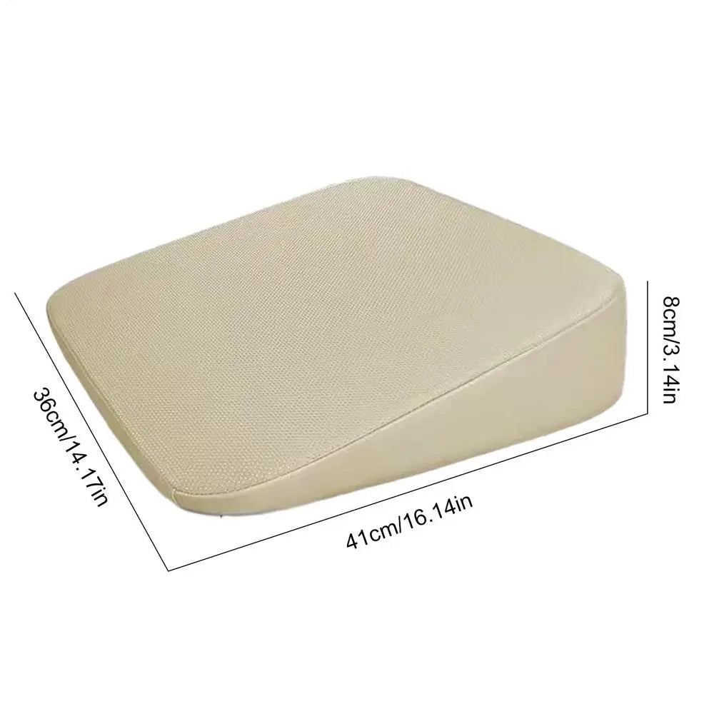 Car Seat Cushion Universal Wedge Car Seat Cushion Foam Truck Seat Cushion Wear-Resistant Short People Driver Seat Booster Oasis Select Beige 8CM