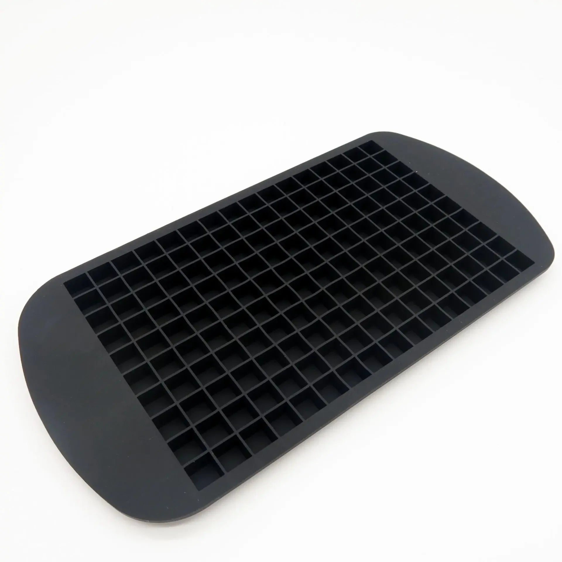 160 Grid Mini Silicone Ice Tray Ice Cubes Foldable Ice Mold Ice Breaker Ice Grid Tray Small Square Mold Ice Maker Silicone Mold Oasis Select Black