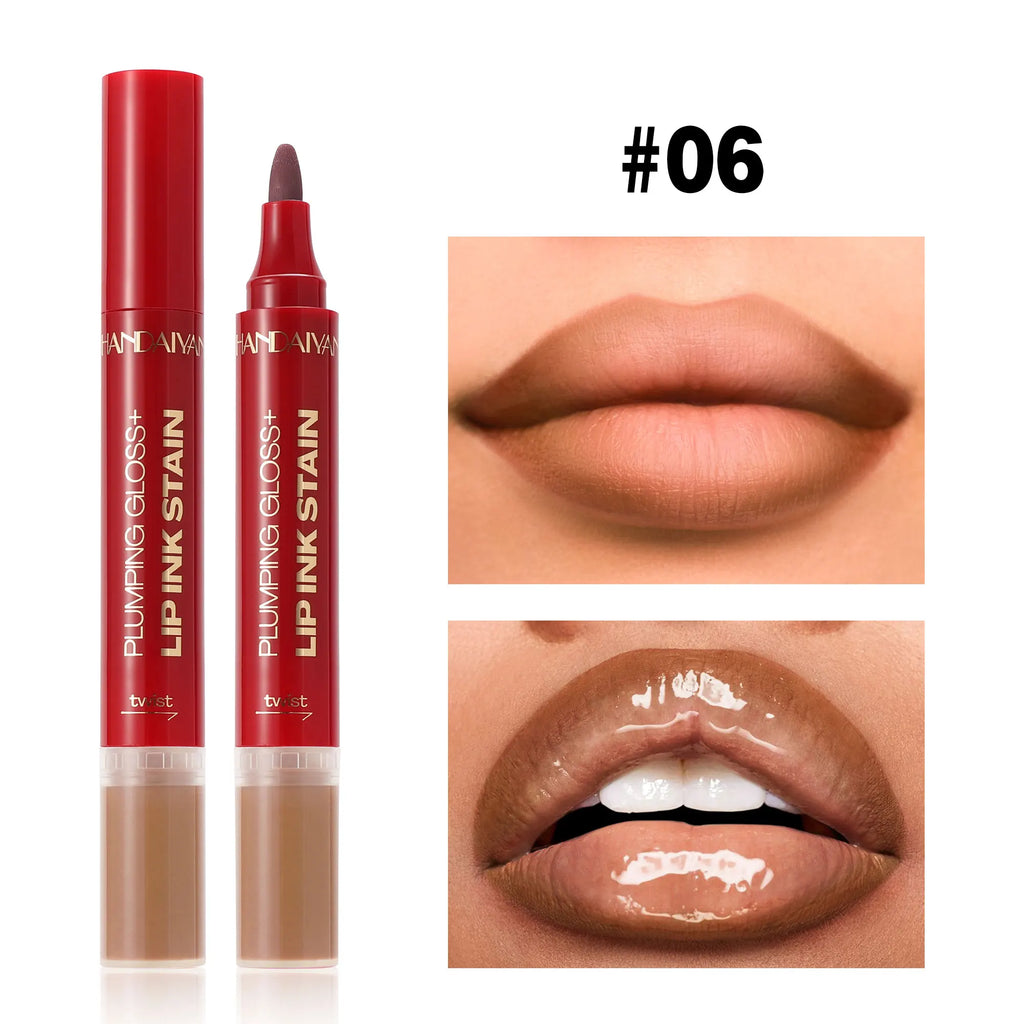 Handaiyan 2-in-1 Liquid Lip Liner & Gloss – Waterproof, Long-Lasting