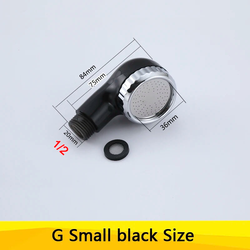 Bathroom Shower Head Hair Beauty Room Water-Saving Wash Shower Head Barber Shop Shower Nozzle Sprinkler Sprayer Filter Head Oasis Select G Small Black China Mainland Other