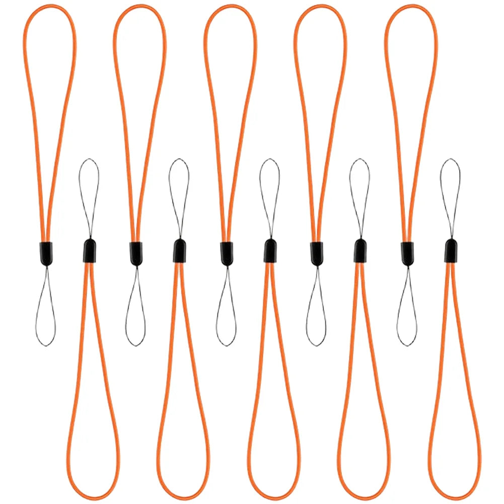 Stretchable Bike Computer Strap Anti-Loss Elastic Lanyard for GPS Devices Camera Mount Lights 15cm Unstretched 32cm Stretched Oasis Select orange