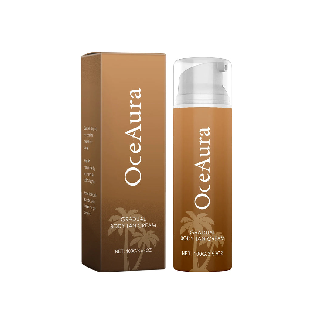 Self Tanning Cream Accelerator Booster for Face Body Sunbed Cream Even Skin Tone Prevent Sunburn Bronzer Sunless Tanning Product Oasis Select 100g boxed