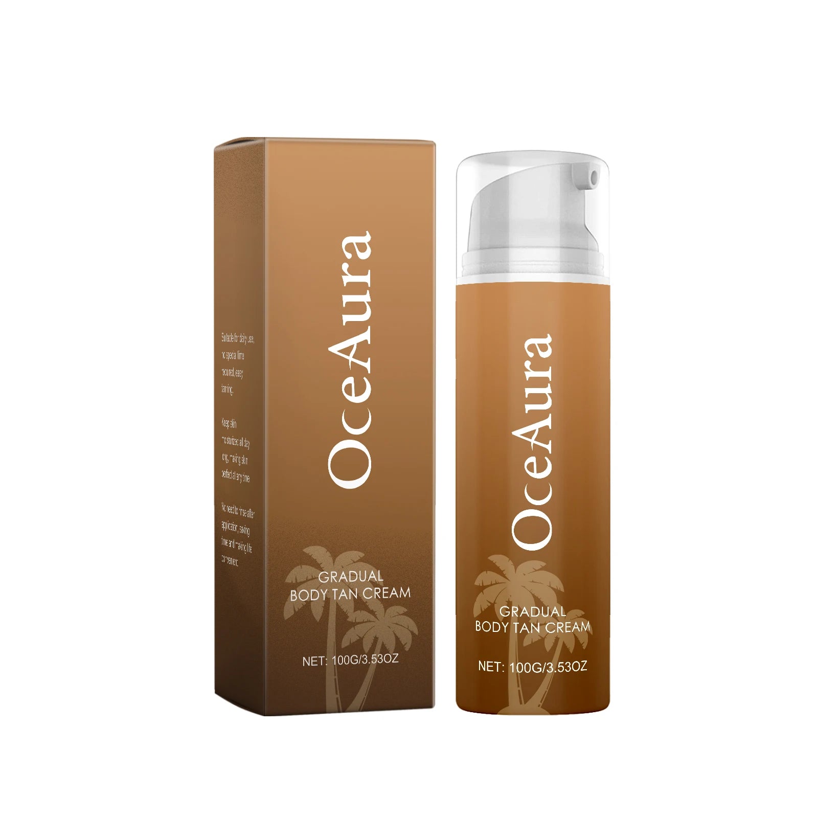 Self Tanning Cream Accelerator Booster for Face Body Sunbed Cream Even Skin Tone Prevent Sunburn Bronzer Sunless Tanning Product Oasis Select 100g boxed