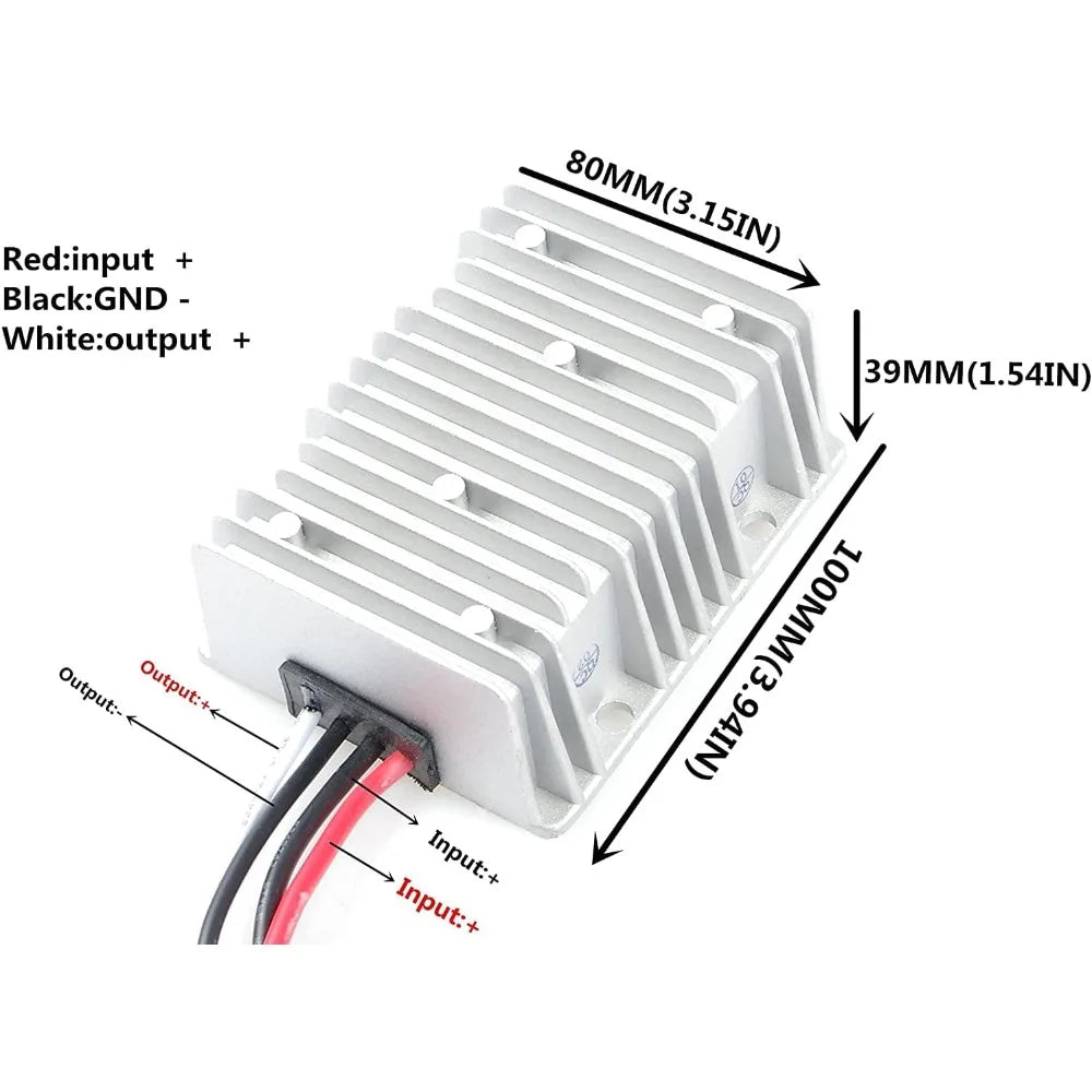Waterproof DC to DC 12V to 24V Step up Converter 20A 480W Voltage Boost Converter Car Power Supply Voltage Regulator Module Oasis Select