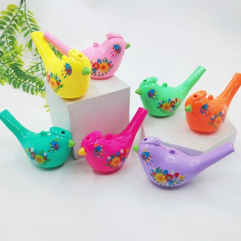 Bird Water Whistle ABS Colorful Bird Water Whistle Pipe Bird Pipe Outdoor Team Sports Whistle Accessories Novelty Gifts Oasis Select