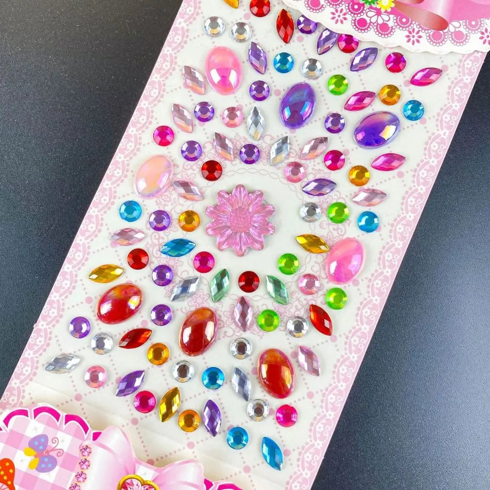 Decoration Stickers 3D Gem Stickers Scrapbooking Self Adhesive DIY Acrylic Gem Sticker DIY Mobile Phone Oasis Select 10
