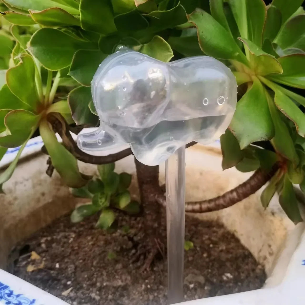 Auto Plants Drip Irrigation System Automatic Watering Spike Flower Indoor Household Garden Pot Waterers Self Watering Feeder Oasis Select elephant L