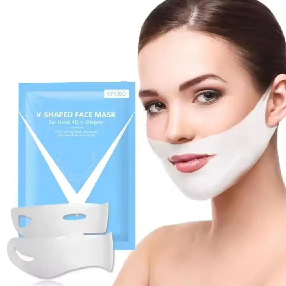 V Shape Mask Face Firming Mask Chin Facial Lifting Mask Massage Anti Wrinkle Shaper V Line Mask Slimming Brightening Skin Care Oasis Select