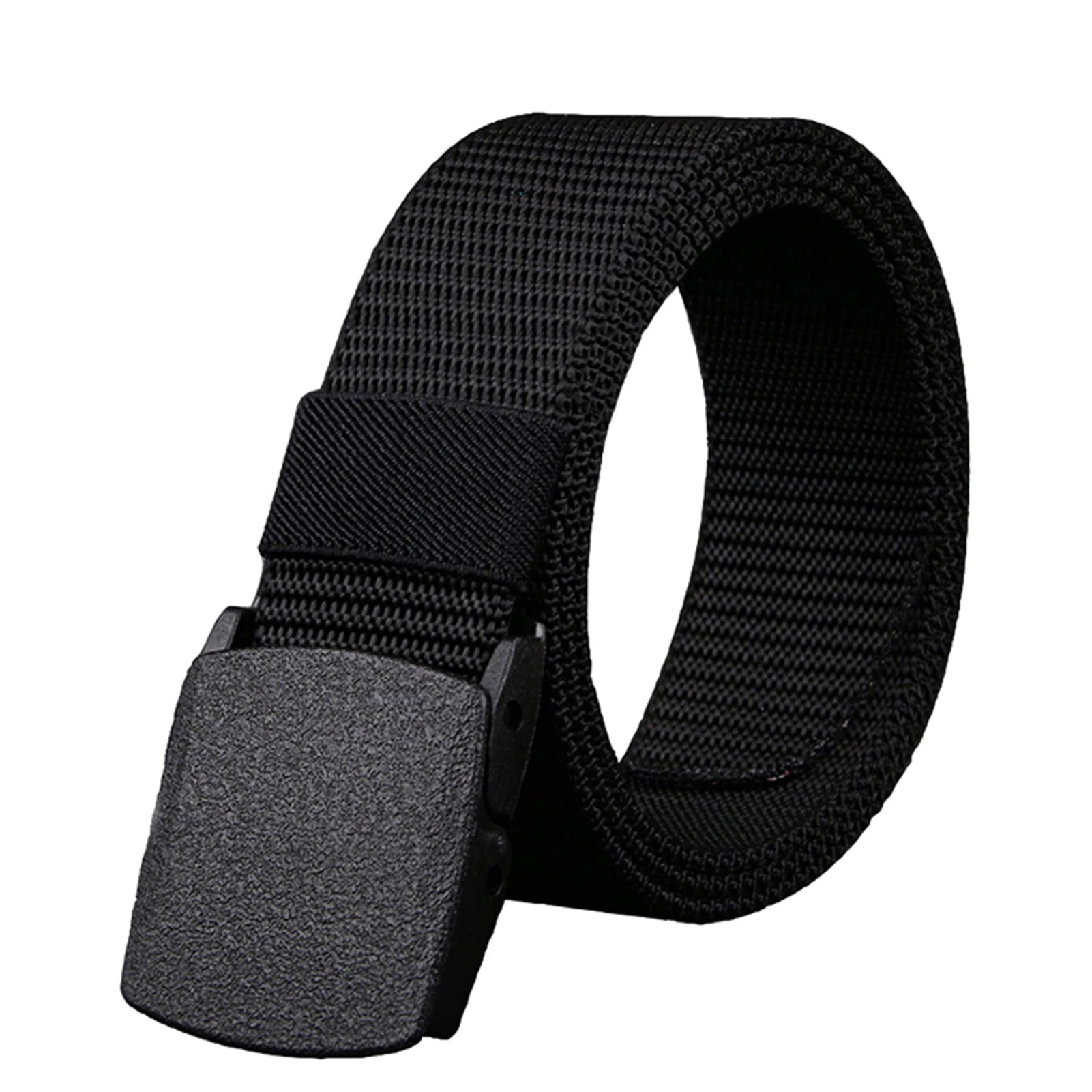 Unisex Nylon Tactical Belt – Non-Magnetic Plastic Buckle