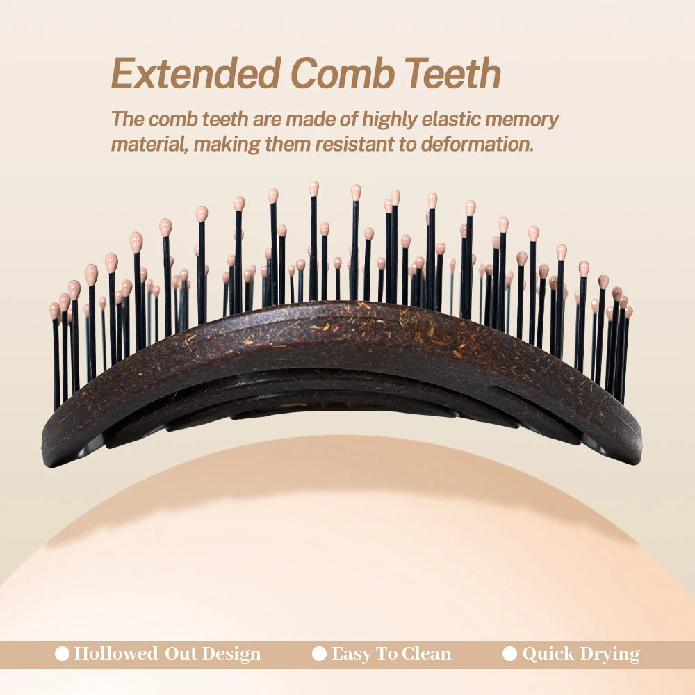 Hollow Detangling Hair Comb – Scalp Massage, Wet & Dry Use Hair Detangling Comb Oasis Select