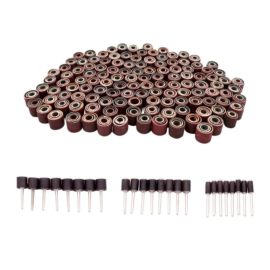 LIKE WISH 384 Pieces Drum Sander Set Including 360 Pieces Nail Sanding Band Sleeves And 24 Pieces Drum Mandrels For Rotary Tool Oasis Select