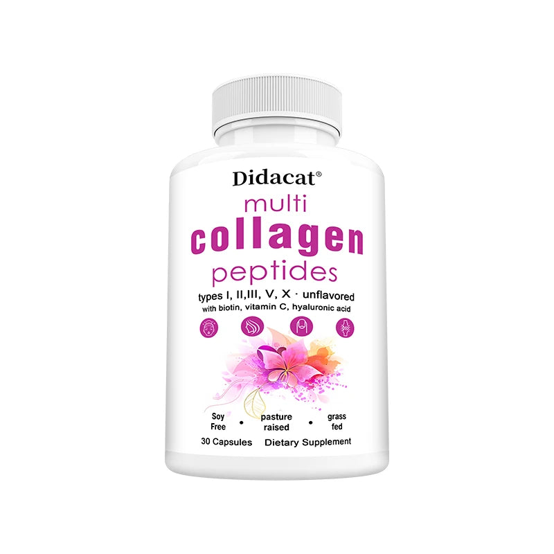 Multi-collagen Peptides - Anti-aging, Brightening Skin Tone, Firming Skin, Hair, Nail, Skin, and Joint Health Supplements Oasis Select 30 count-1 bottle