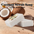 Coconut Scrub Soap – Handmade Exfoliating Face & Body Bar Exfoliating Scrub Soap Oasis Select 3pcs
