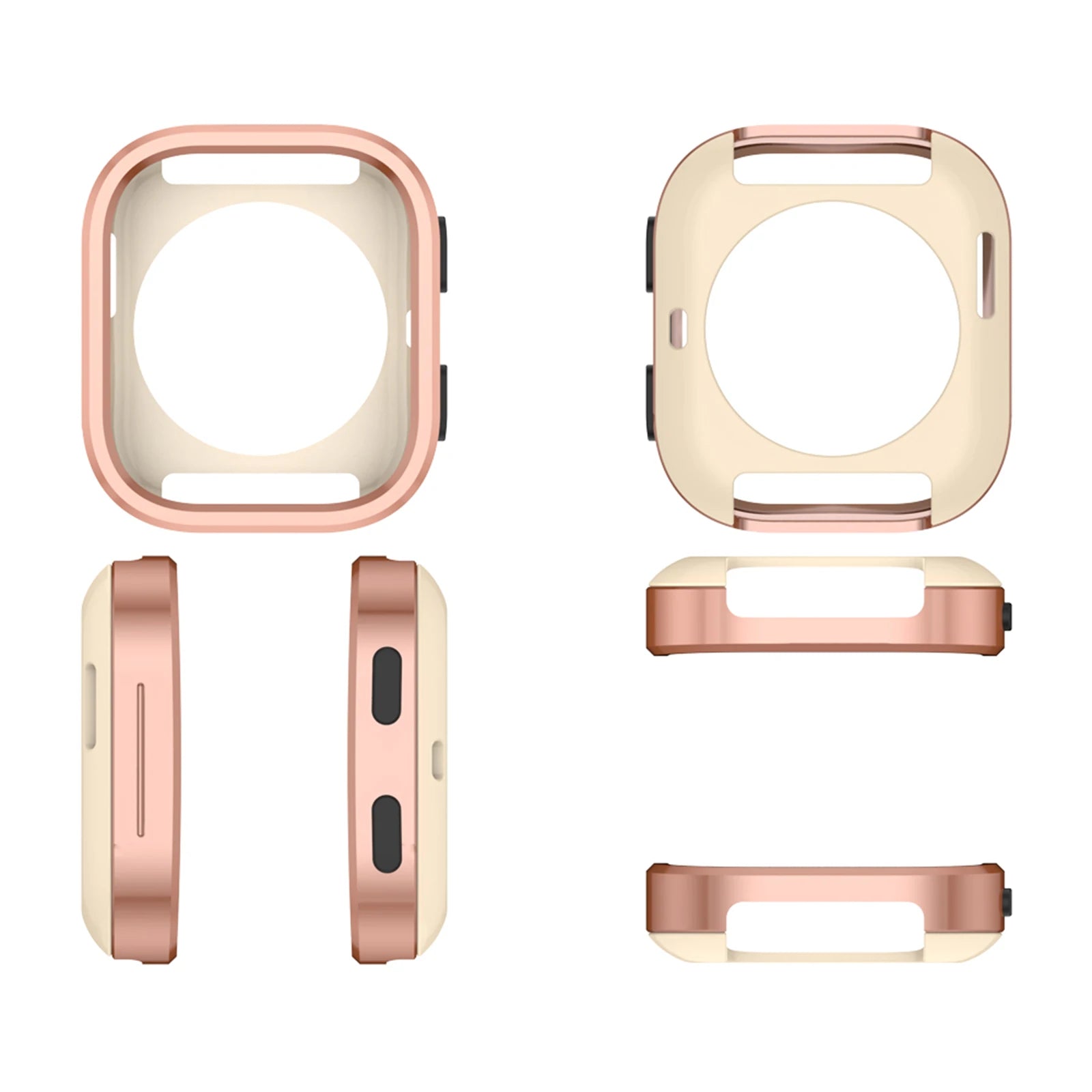 For Amazfit Bip 6 Metal Protective Case Anti-Scratch Smartwatch Thin Cover Detachable Watch Protect Shell Watch Accessories Oasis Select Rose Gold China Mainland