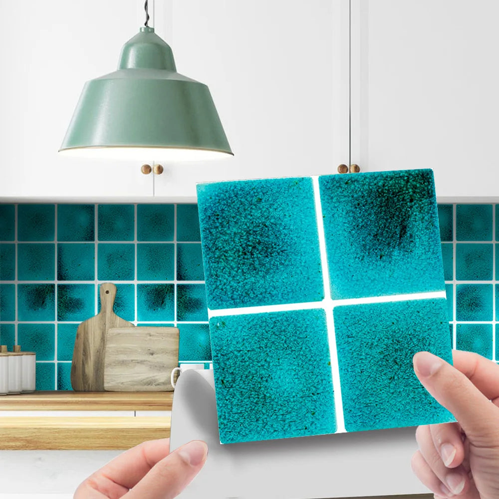 Crystal tiles pasted mosaic wall pasted retro tiles tiles pasted simple kitchen stove stickers pvc wall stickers Oasis Select