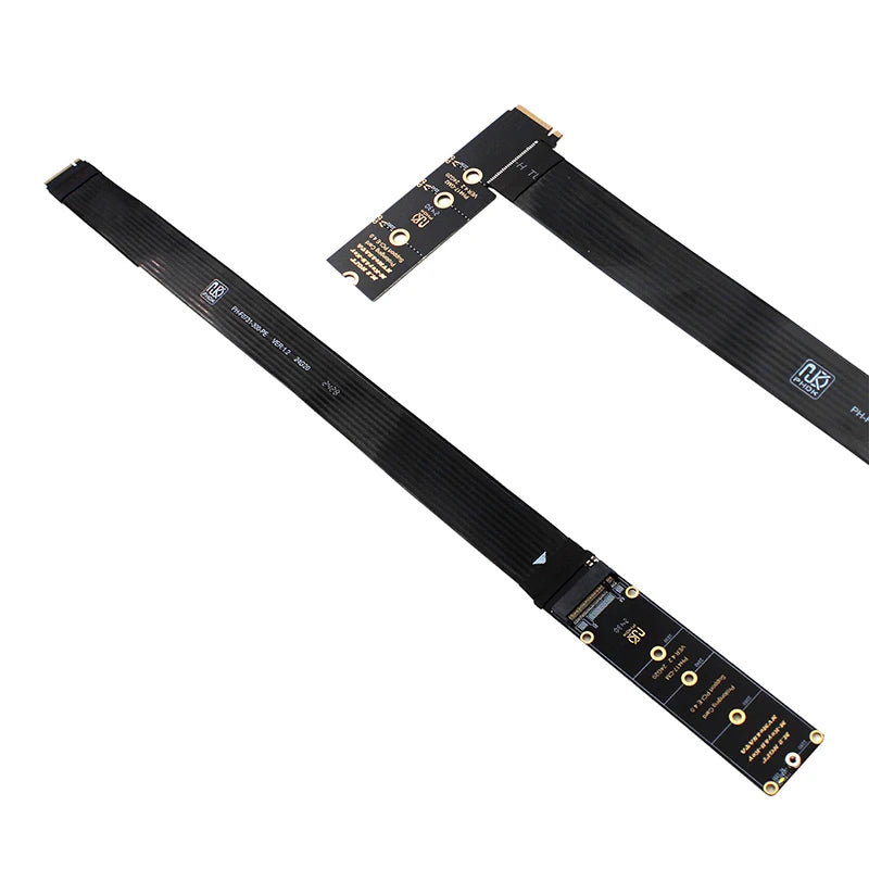 Dual Protocol PCIE4.0 M.2 M Key NVME Extension Cable Riser Card SSD Adapter For 2230 2242 2260 2280 M.2 PCI-e / M2 NGFF SATA SSD Oasis Select