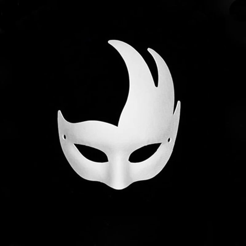 DIY Paper White Masks Create Artistic Craft From Theater And Halloween Costumes Party Masquerade Kids Painting Toy Oasis Select 10