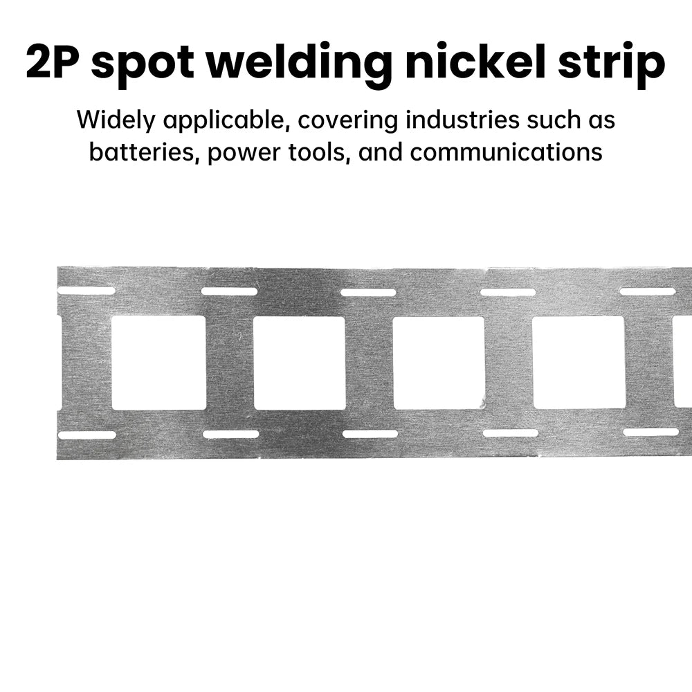 5M 2P Nickel Strip 0.15x27mm Nickel Plating Strip For Spot Welder 18650/21700 Lithium Battery Connector Welding Oasis Select